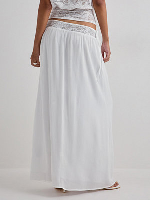 Nelly My Lace Detail Skirt - Vit