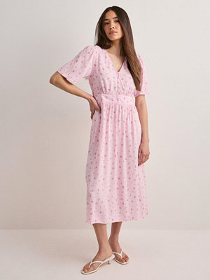 Pieces Pctala Ss Midi Dress Noos Bc - Rosa