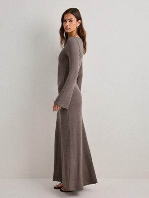 Nelly Knit Maxi Dress - Brun