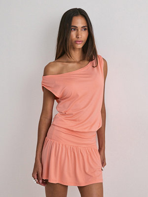 Nelly Soft Shoulder Mini Dress - Orange