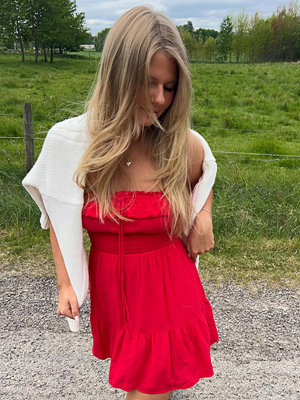 Nelly Summer Breeze Short Dress - Röd