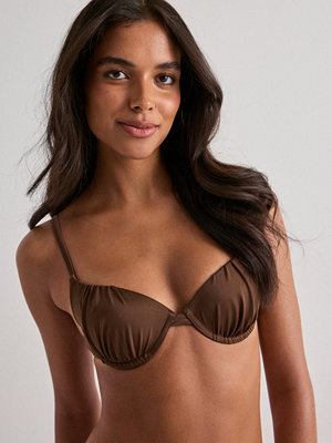 Nelly Perfect Push Bikini Bra - Brun