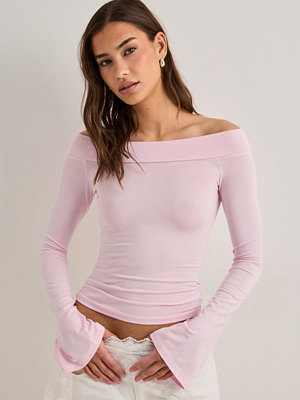 Nelly Ultra Soft Off Shoulder Top - Rosa
