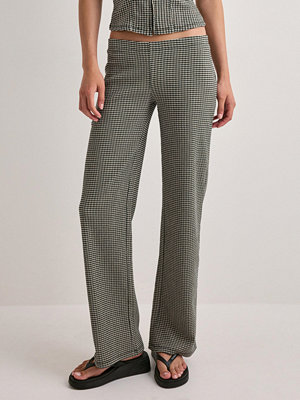 Nelly byxor Checkered Low Waist Pants - Rutigt/Randigt