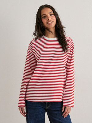 Pieces Pcsadie Ls Top Noos - Röd