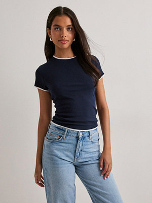 Nelly Double Look Tee - Blå