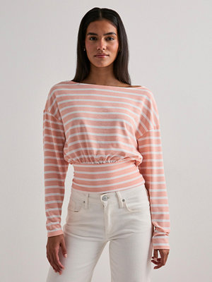 Nelly Stripe Knit Sweater - Orange