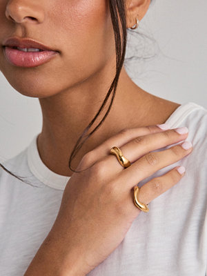 Pilgrim Callaway Rings 2-in-1 Set - Guld