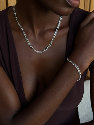 Muli Collection halsband Thin Bismarck Necklace - Silver
