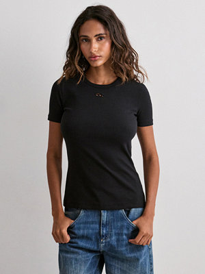 Diesel T-ribber-od T-shirt - Svart