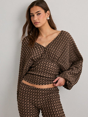 Nelly Dreamy Structure LS Top - Brun
