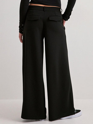 Nelly byxor Keep It Up Wide Leg Pants - Svart