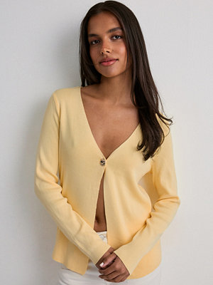 Vero Moda Vmhailey Ls Knit Cardigan Jrs Exp - Gul