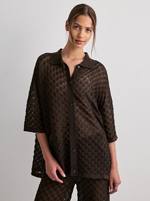 Malina Moa Knitted Shirt - Brun