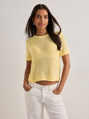 Only Onlsunny S/S Pullover Knt Noos - Gul