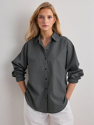 Pieces Pcsilla Ls Check Shirt Wvn D2D - Brun