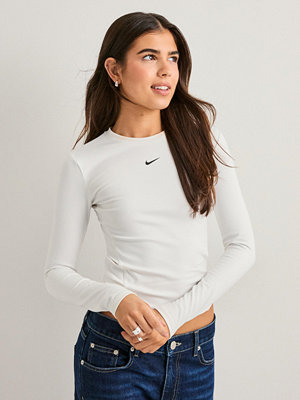 Toppar - Nike W Nk One Df Fttd Ls Top - Vit