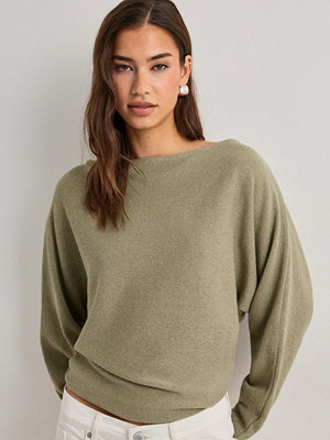 Nelly Effortless Knit LS Sweater - Grön