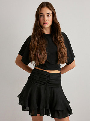 Neo Noir Janie Frill Skirt - Svart