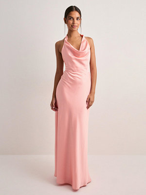 Nelly Halter Bow Dress - Rosa