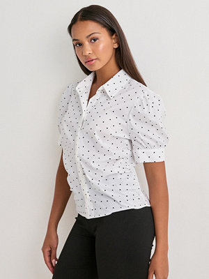 Neo Noir Frannie Dot Shirt - Vit