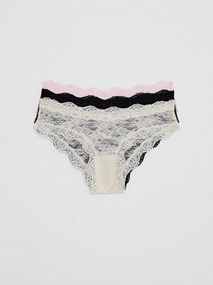 Nelly Cheeky Lace Brazilian 3-Pack - Rosa