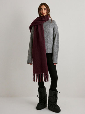 Pieces Pcnikita Long Scarf Noos Bc - Röd
