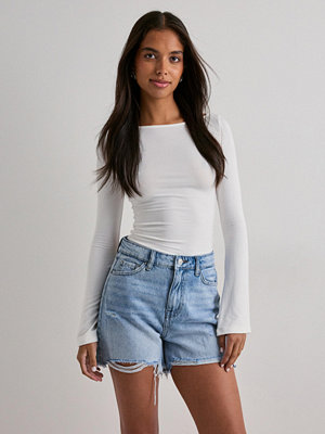 Pieces Pcsummer Hw Dest Lb Shorts Noos - Blå