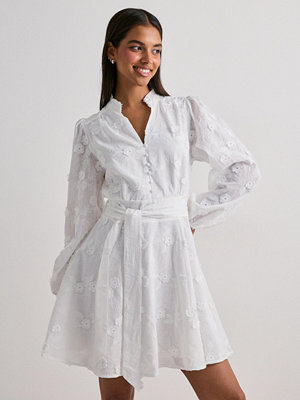 Neo Noir Monnie Embroidery Dress - Vit