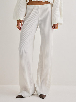 Nelly byxor Perfect Plisse Pants - Vit