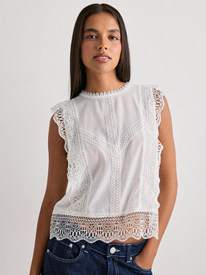 Neo Noir Samia Lace Top - Vit