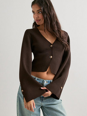 Neo Noir Fulvia Knit Blouse - Brun