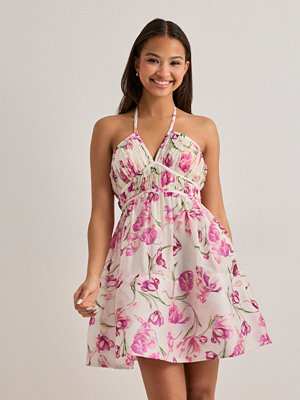 Malina Fiorella Pleated Halterneck Mi - Blommig