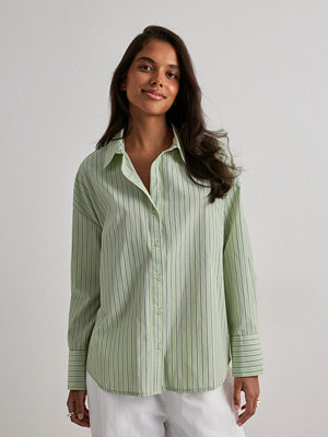 Only Onloregon Alva Ls Reg Shirt Noos Wv - Grön