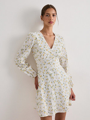 Vero Moda Vmaya Sofia Ls V-Neck Short Dress W - Blommig