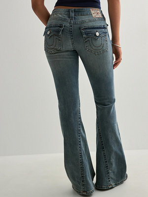 True Religion Joey Low Rise Flare - Blå