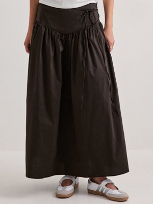 Neo Noir Anais Poplin Skirt - Brun