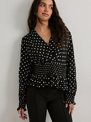 Neo Noir Tamona Crepe Dot Blouse - Svart