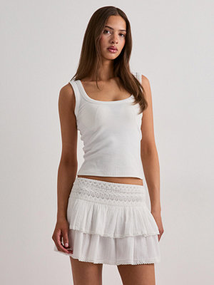 Nelly Sweet Detail Skirt - Vit