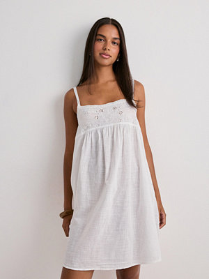 Only Onlvalea S/L Short Lace Dress Wvn E - Vit