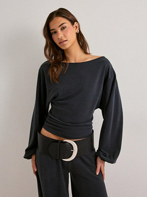 Nelly Luscious LS Top - Grå