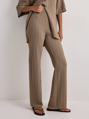 Neo Noir byxor Rizzy Fine Crochet Pants - Brun