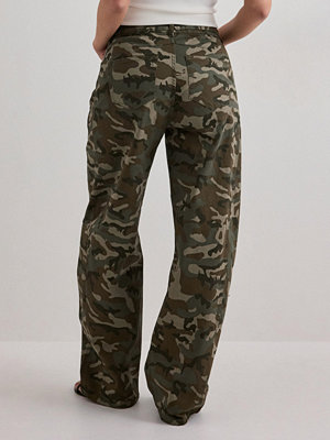 Pieces Pcmimmi Mw Tie Barrel Jeans Dnm D2D - Multi/Mönstrad
