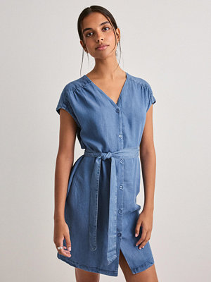 Only Onlcharis Life Short Cap Dress Wvn - Blå