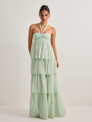 Nelly Dreamy Frill Dress - Grön