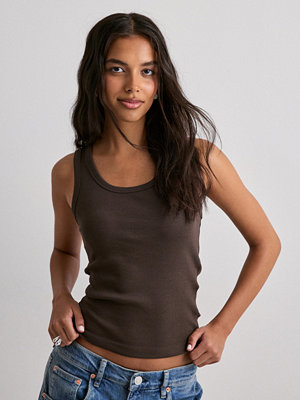 Vero Moda Vmchloe Sl Short Tank Top Noos - Brun