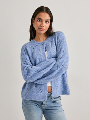 Vero Moda Vmshell Ls O-Neck Onebutton Cardiga - Blå
