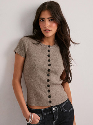 Neo Noir Todda Knit Tee - Beige