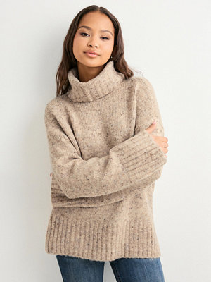 Vero Moda Vmingrid Ls Roll Neck Pullover Boo - Beige