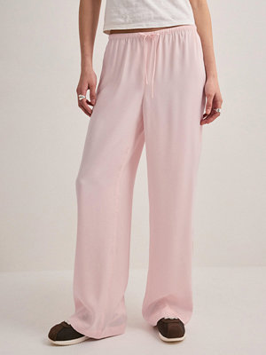 Nelly byxor Pull On Satin Pants - Rosa